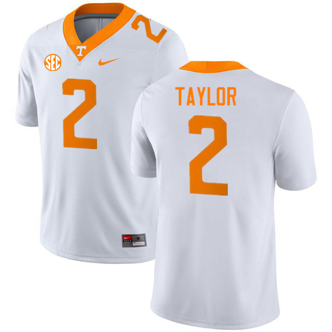 Alontae Taylor Tennessee Jersey,Tennessee Volunteers #2 Alontae Taylor College Jersey,Uniforms-White